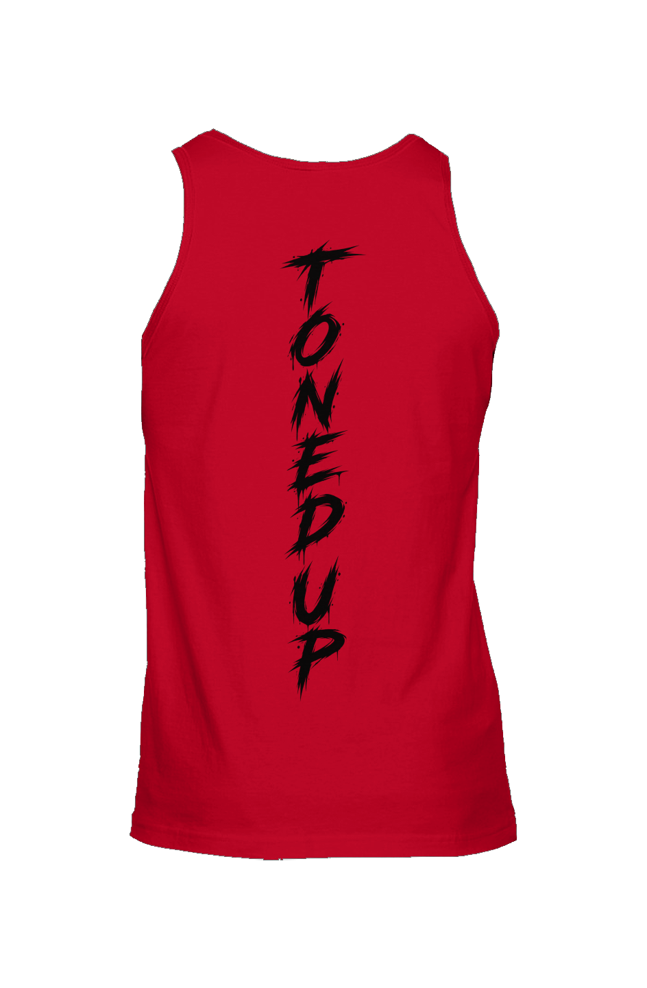 Toned Up Jersey Tank Black Lettering