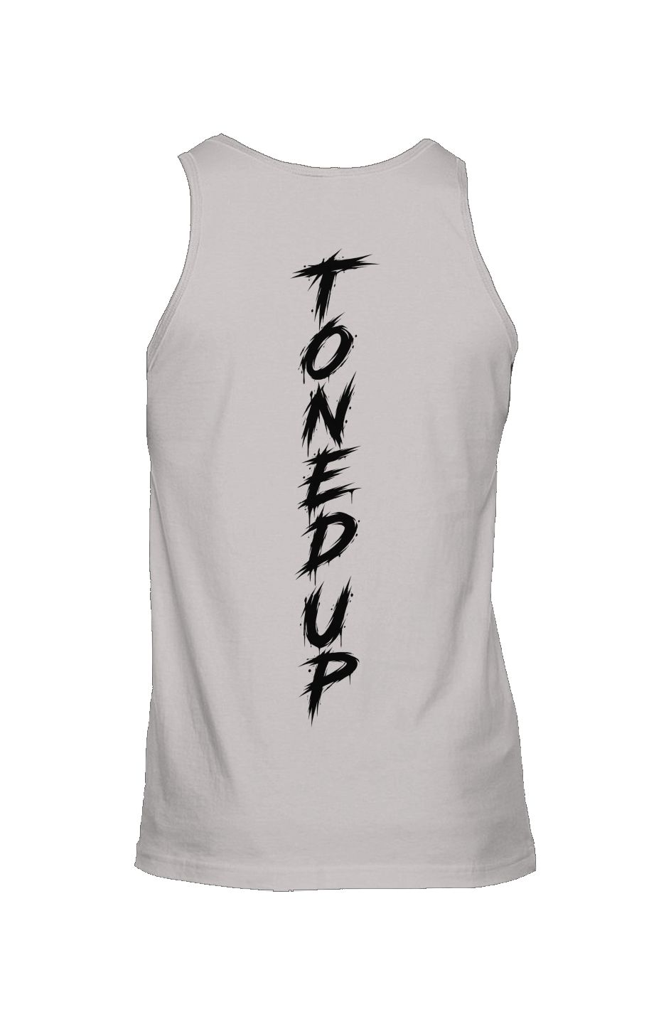 Toned Up Jersey Tank Black Lettering