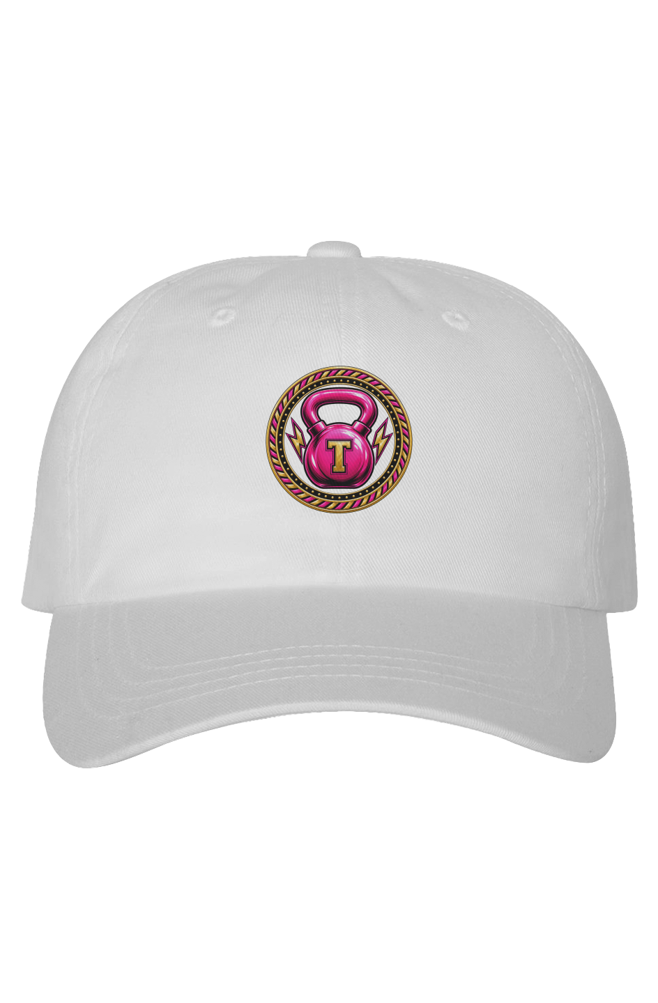 Toned Up Dad Hat Pink Logo 