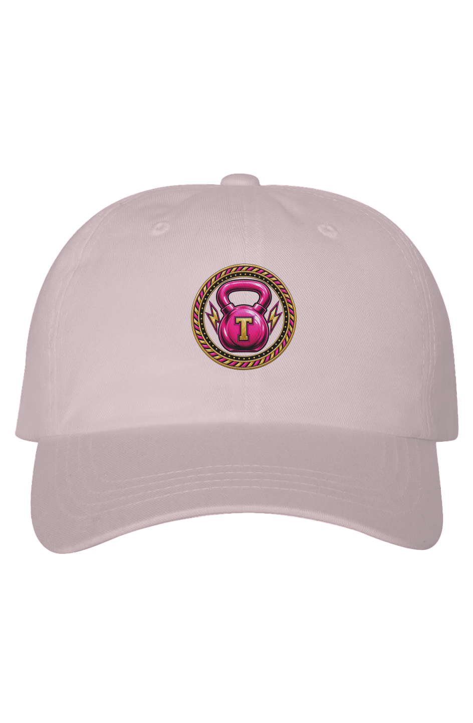 Toned Up Dad Hat Pink Logo 